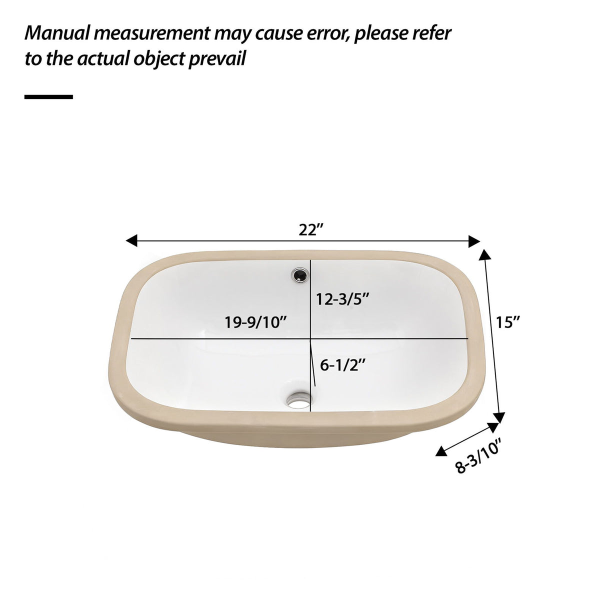 Modern Ceramic Undermount Bathroom Sink With Overflow, High Quality
