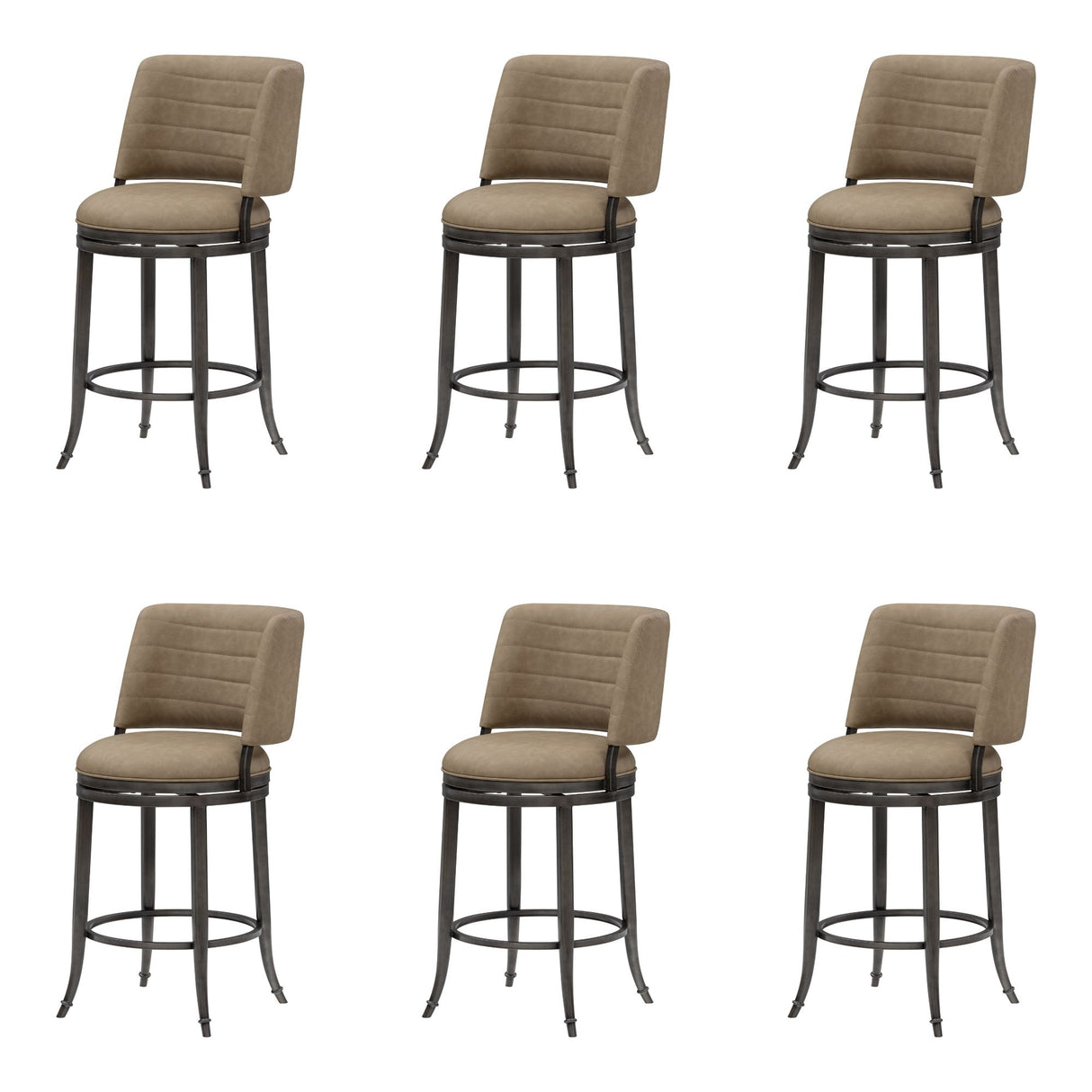 Torres - Upholstered Swivel Counter Height Barstool