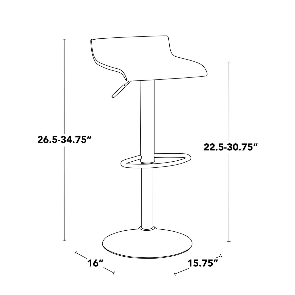 Ale - Adjustable Barstool