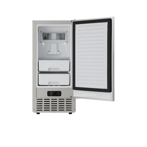 15 in. Built-in Residential Pearl Ice Nugget Maker, 66lb /day with Drain Pump in Stainless-Steel (KM-BIM66-NSS) No rating value Same page link. (0) Write a review