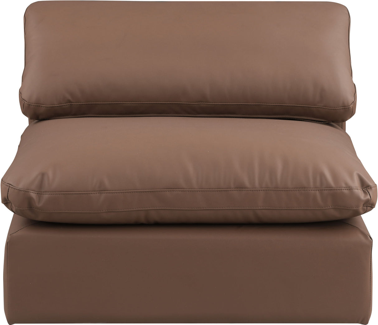 Comfy - Faux Leather Armless Chair