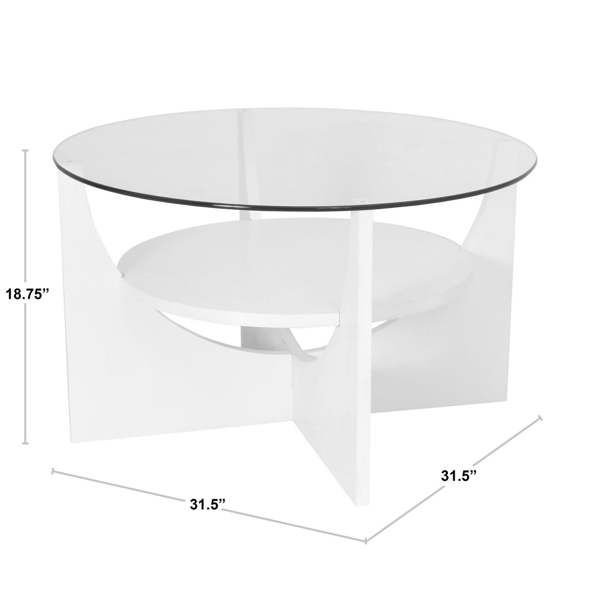 Ahoy - U Shaped Coffee Table - White