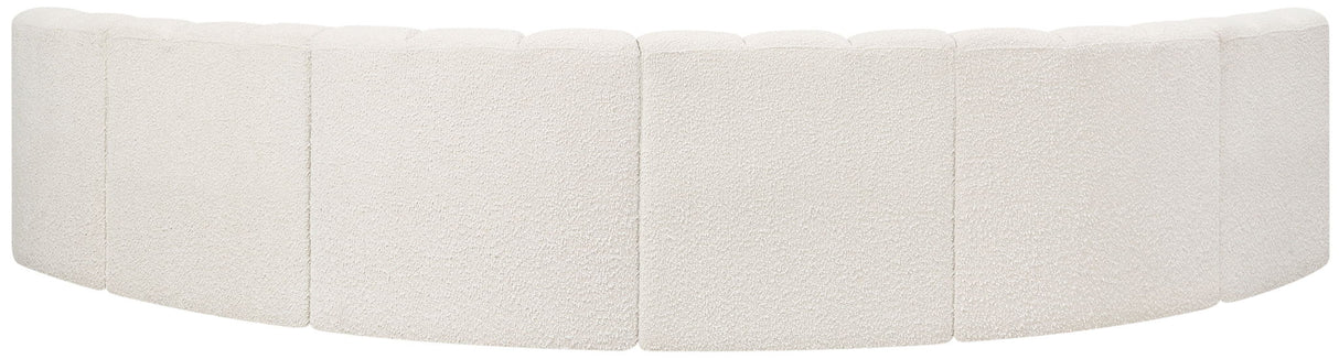 Arc - Boucle Fabric 6 Piece U-Shaped Modular Sofa