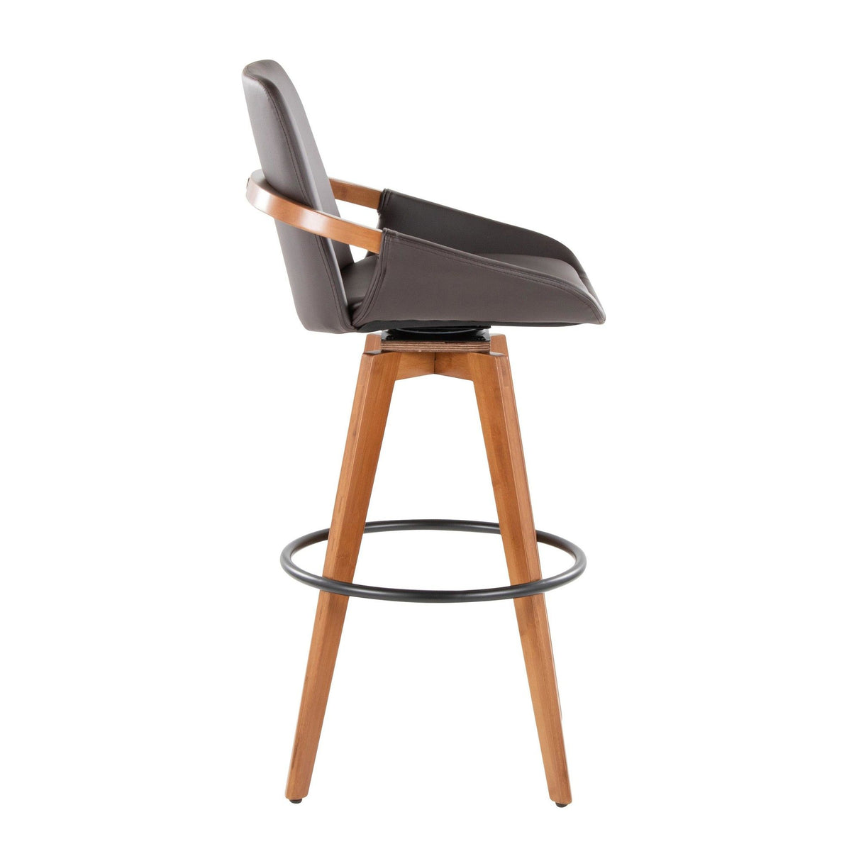 Cosmo - Fixed-Height Barstool - Walnut Bamboo Base