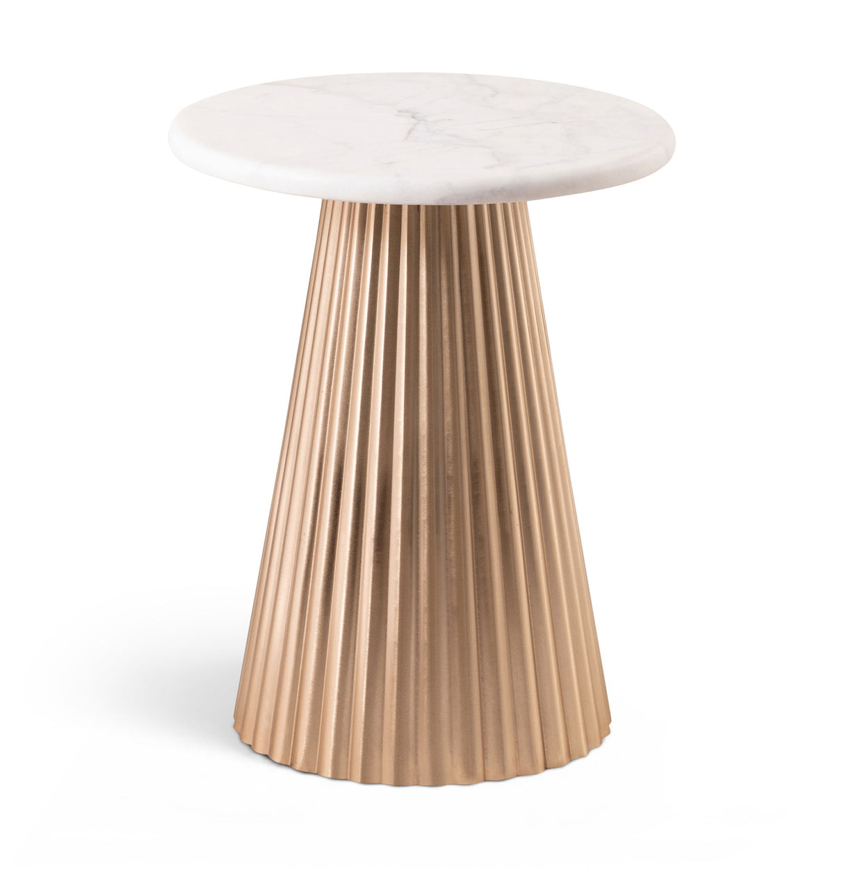 Cindra - Genuine Marble Top And Iron Base Table