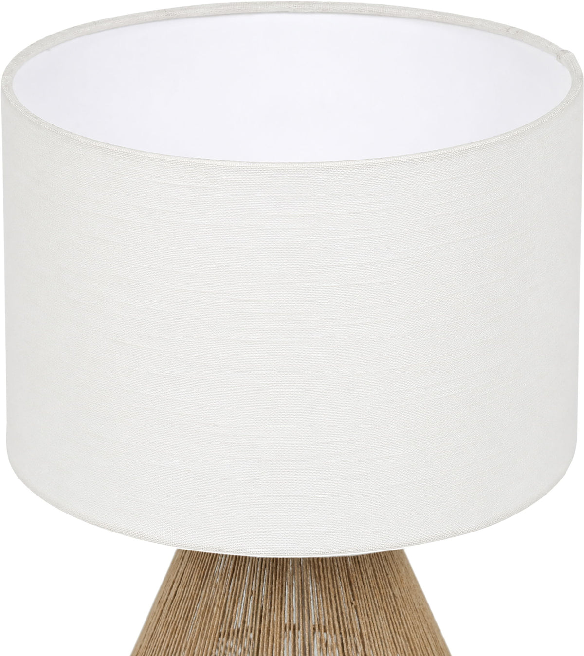 Soraya - Jute And Cotton Table Lamp - Beige