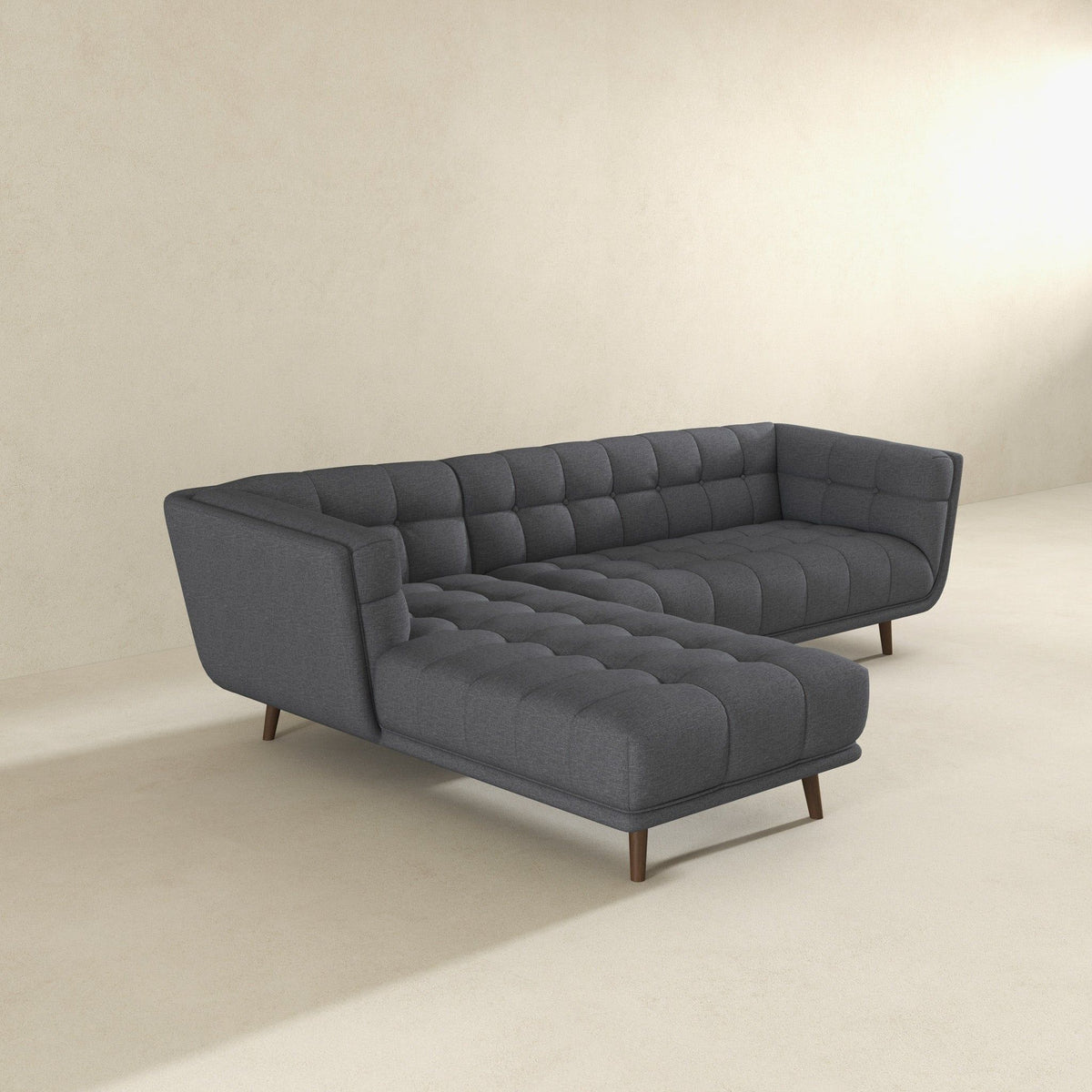 Addison - L Shape Sectional Sofa Tufted