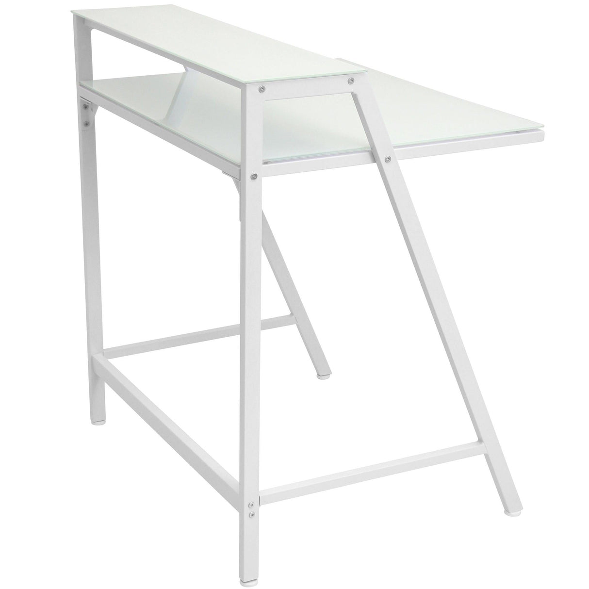 2-Tier - Desk - White