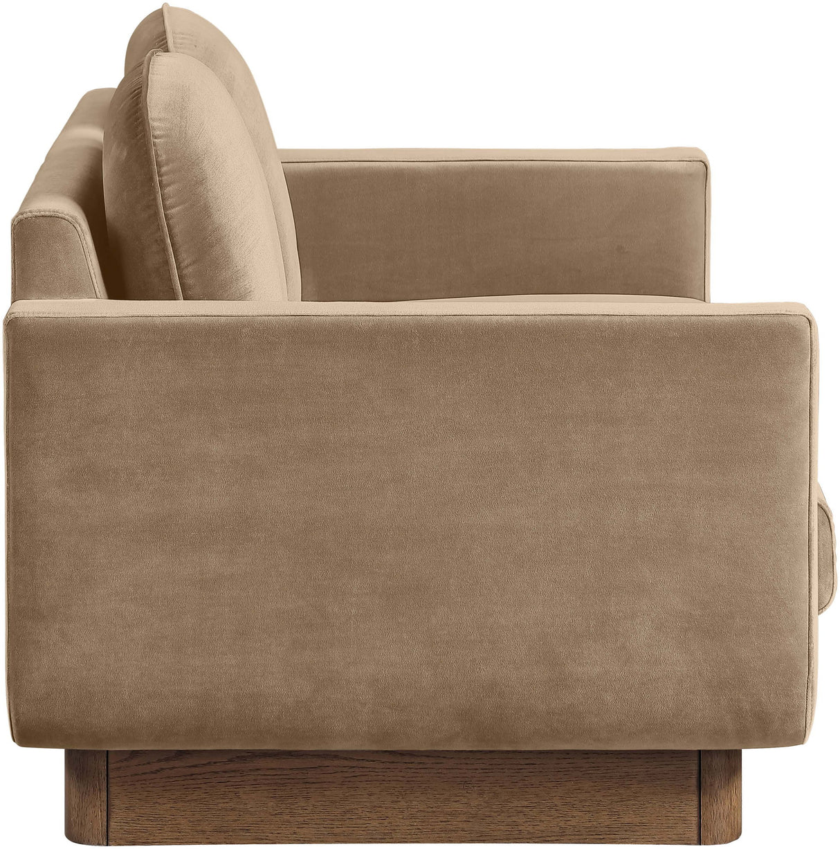 Diviento - Velvet Performance Fabric Upholstered Loveseat