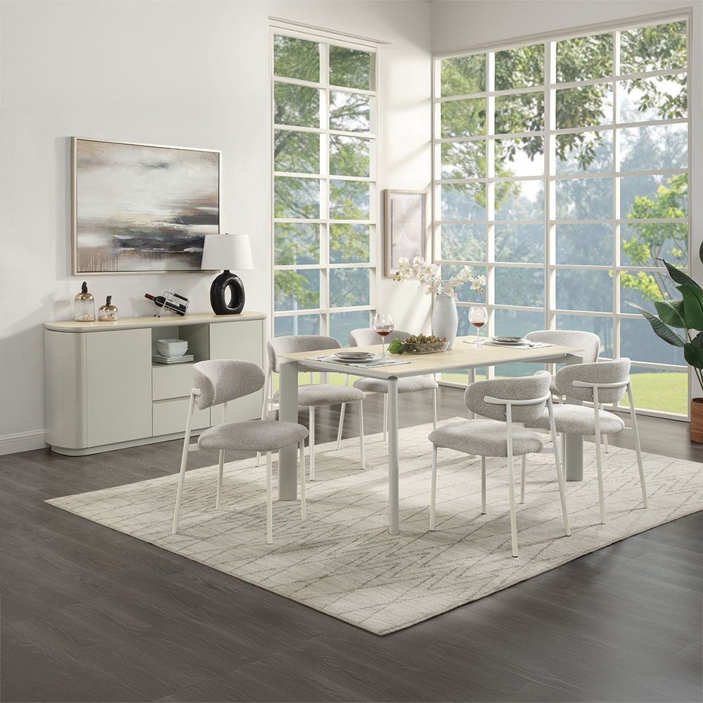 Ingram - Server - Ceramic Top & Light Gray