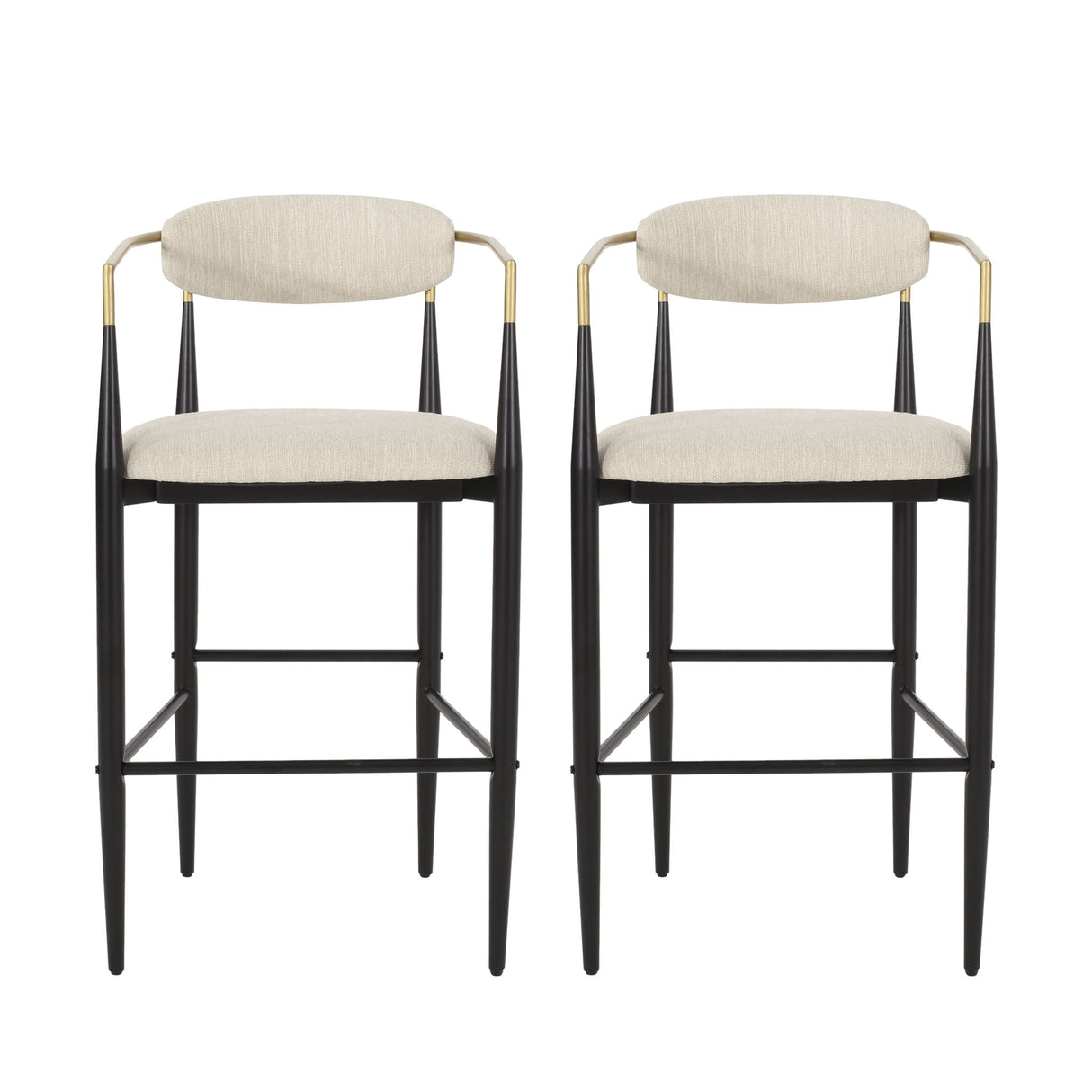 Counter Height Upholstered Barstools (Set of 2)