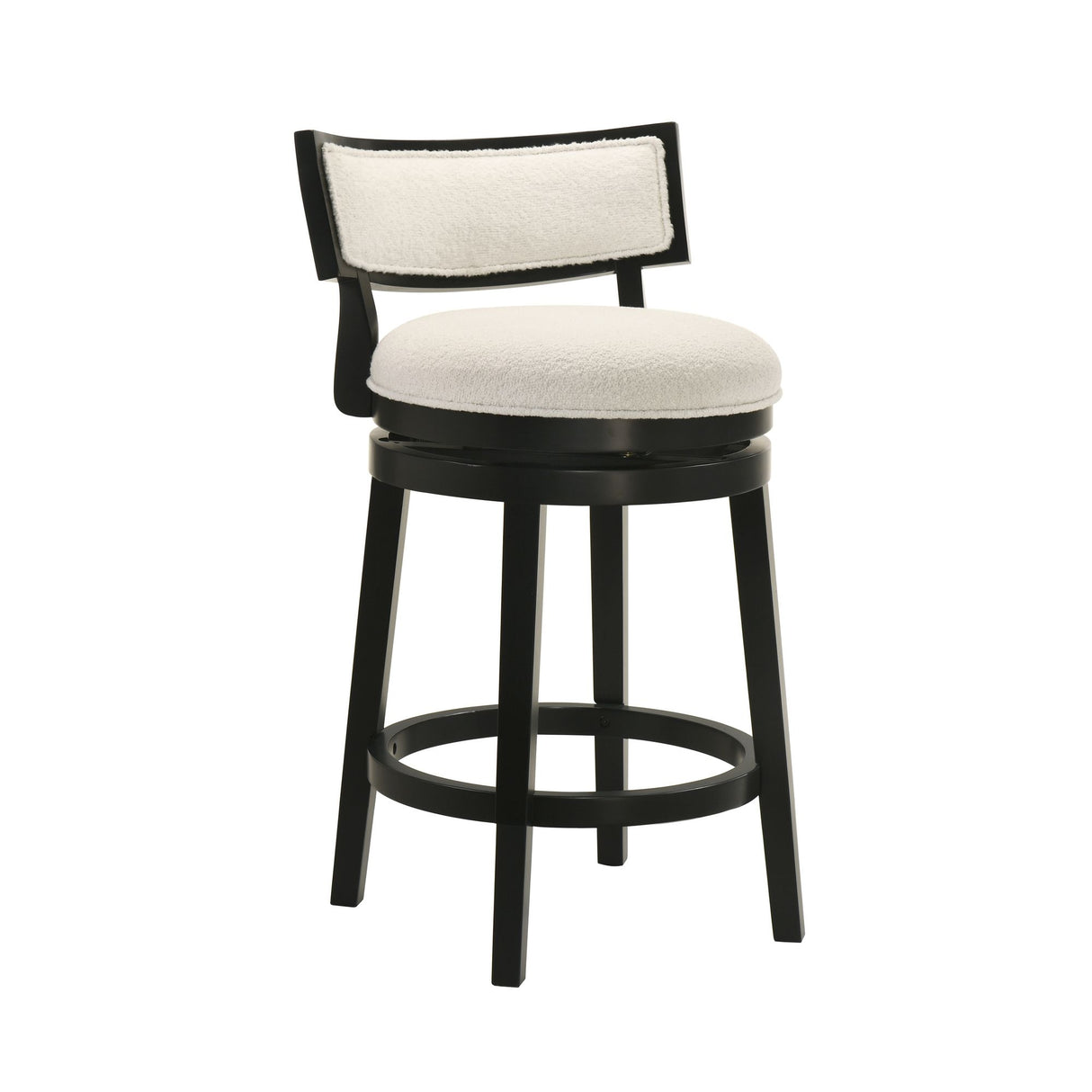 Noely - Modern Farmhouse Swivel Wood Counter Height Kitchen Bar Stool