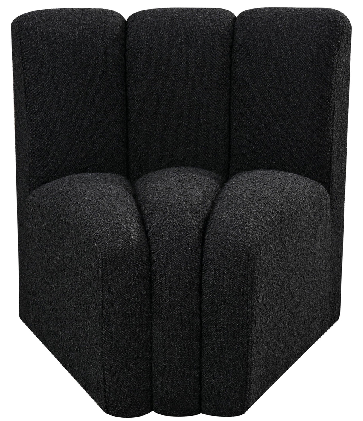 Arc - Boucle Fabric Curved Corner Chair