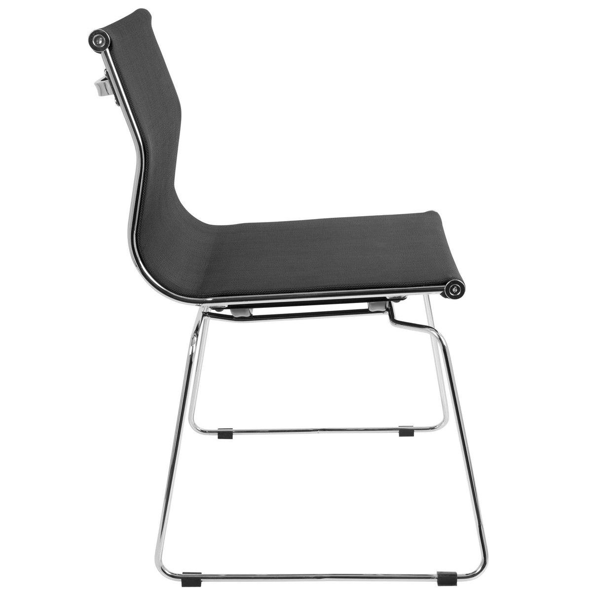 Mirage - Chair (Set of 2) - Chrome, Black Mesh