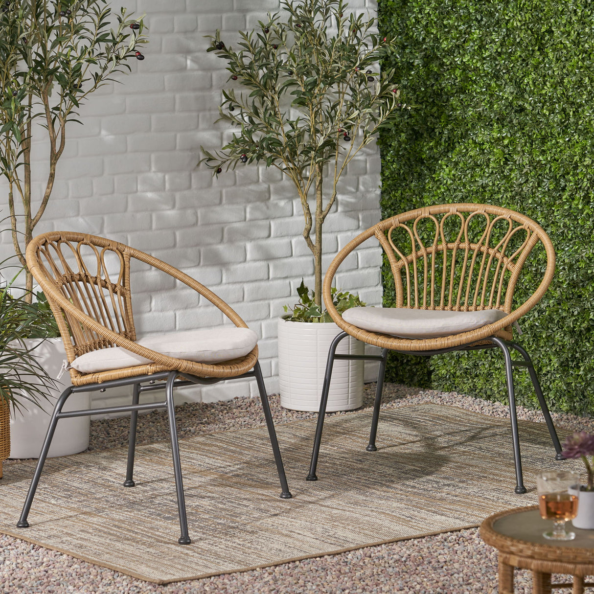 Banya - Chair (Set of 2) - Light Brown
