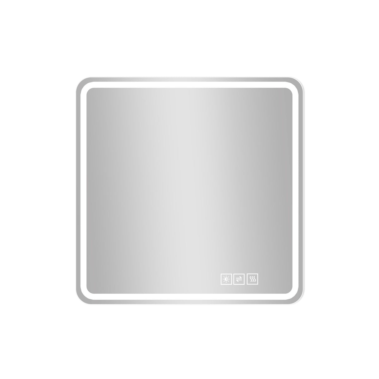 LED Bathroom Mirror, Anti Explosion Glass, Rust Resistant, Anti Fog, Tri Color