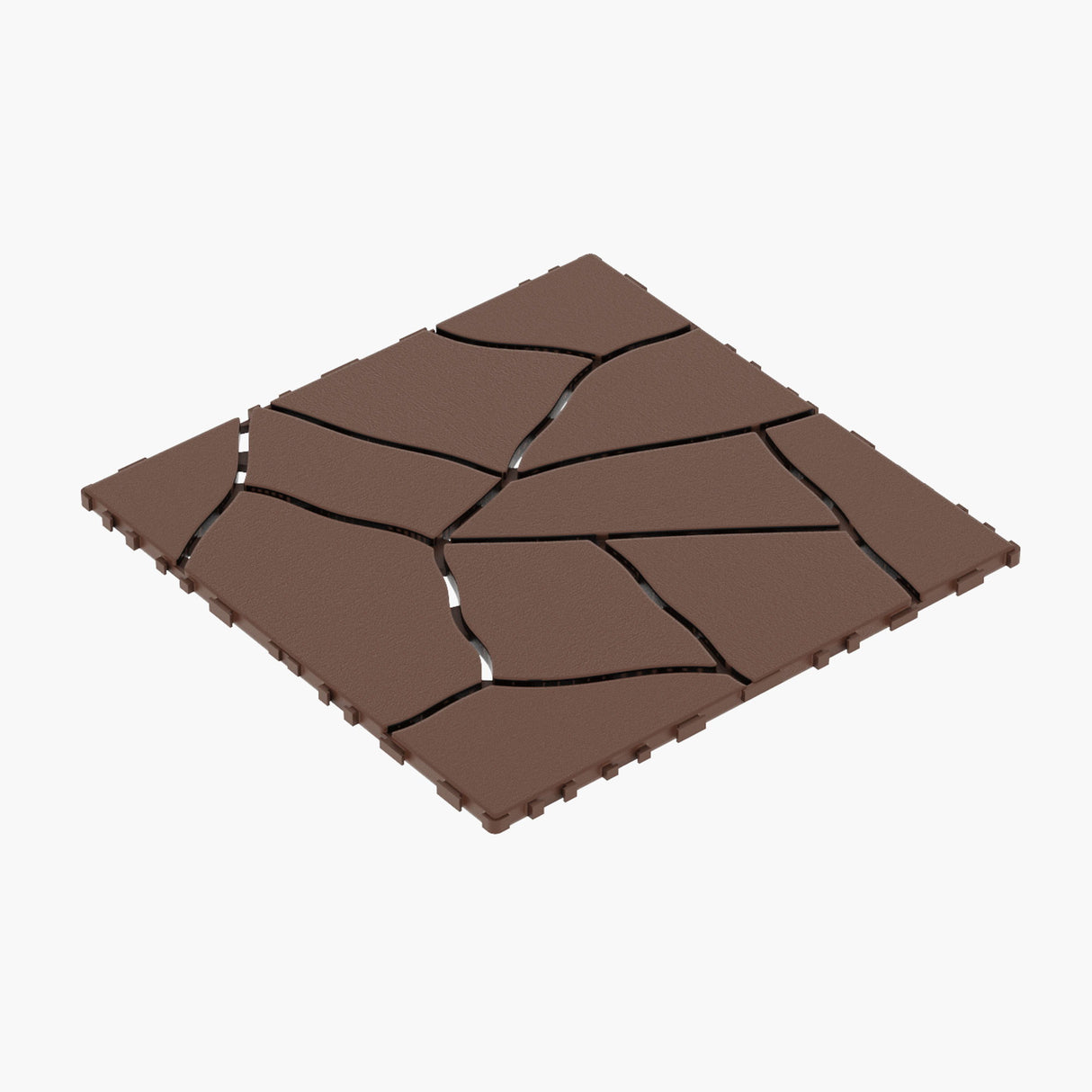 Stone Style Patio Deck Tiles Diy Interlocking Floor Tiles