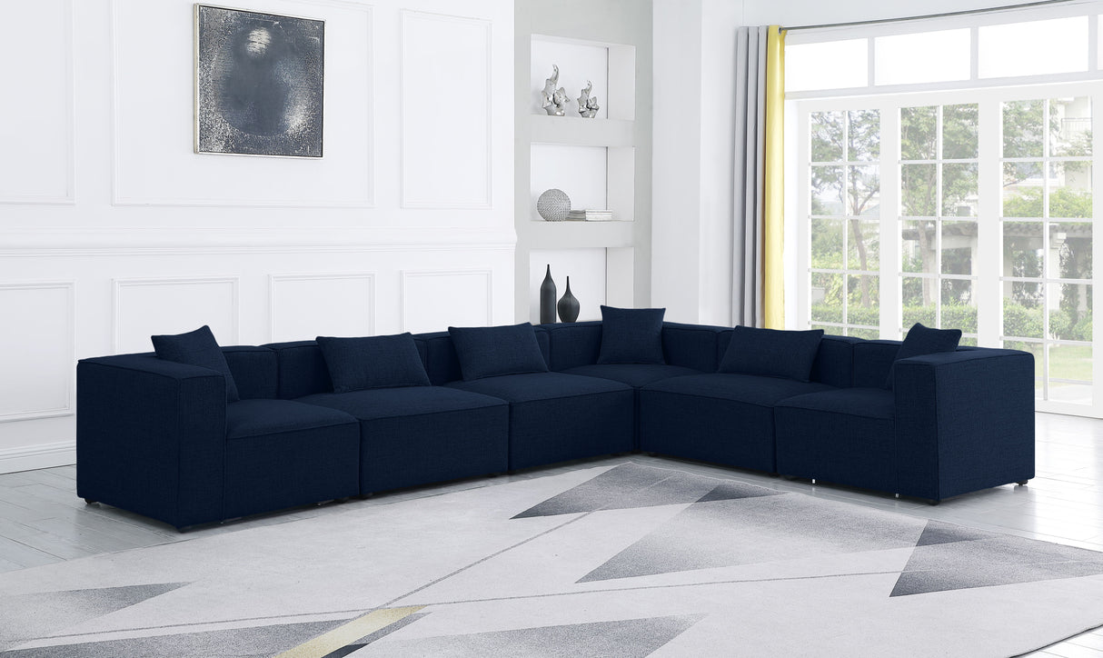 Cube - Linen 6 Piece Modular Corner Sectional