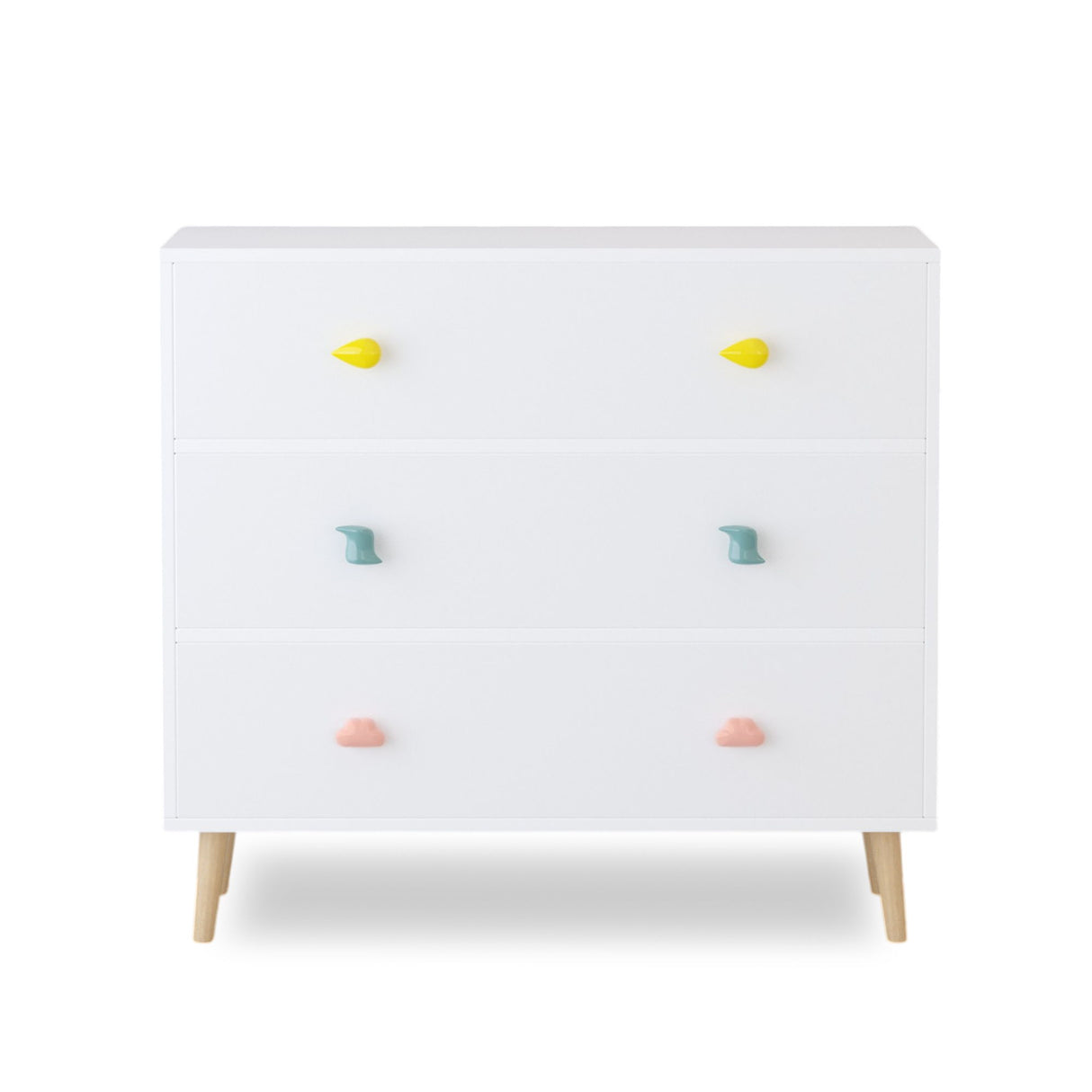 3 Drawer Dresser, Storage Cabinet With Anti Tip Safety