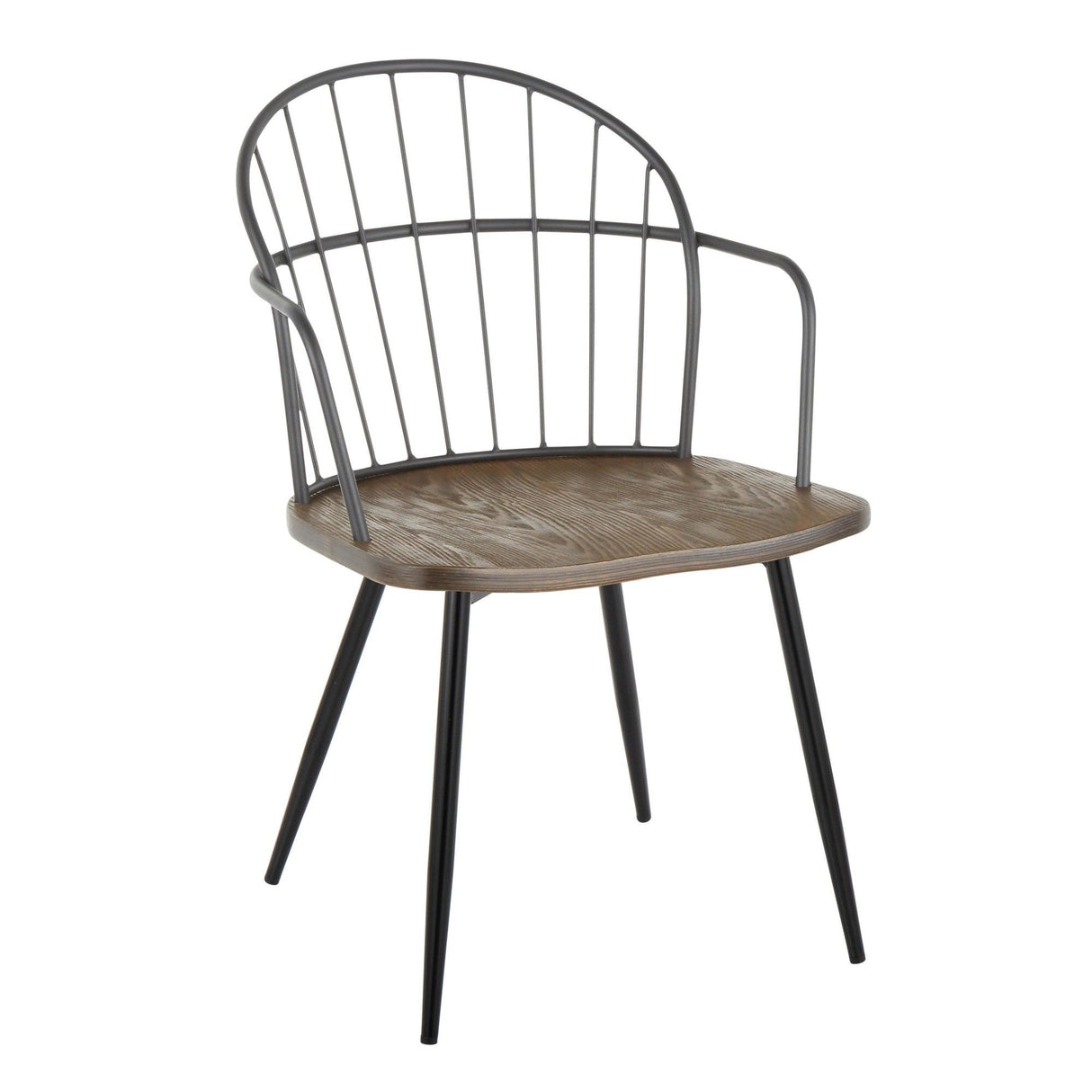 Riley - Arm Chair (Set of 2) - Dark Brown