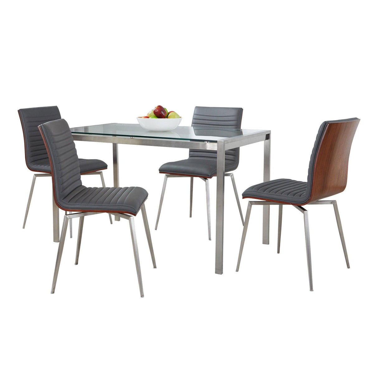 Fuji - Mason Swivel Contemporary 5 Piece Dining Room Set