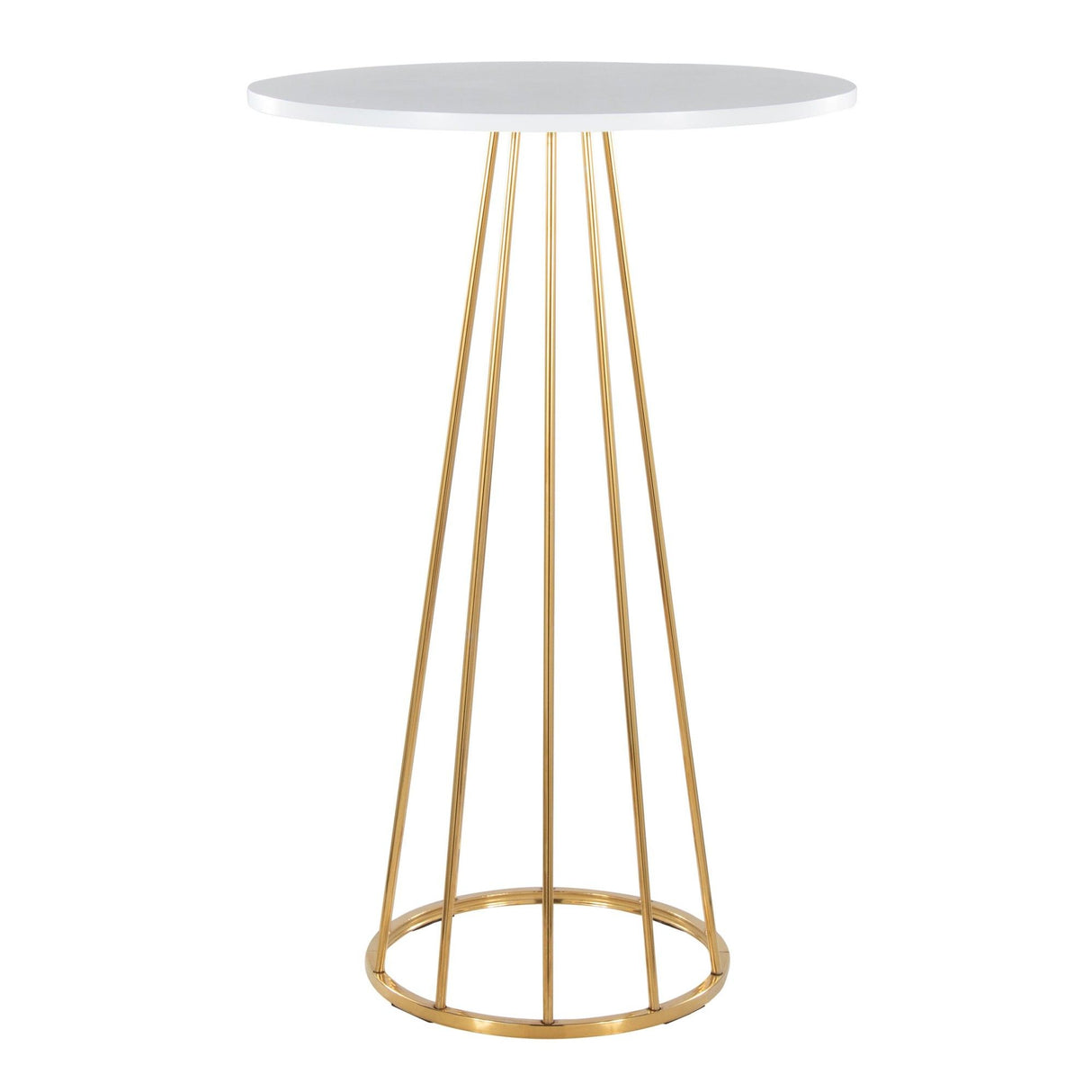 Canary - Bar Table - Gold Metal