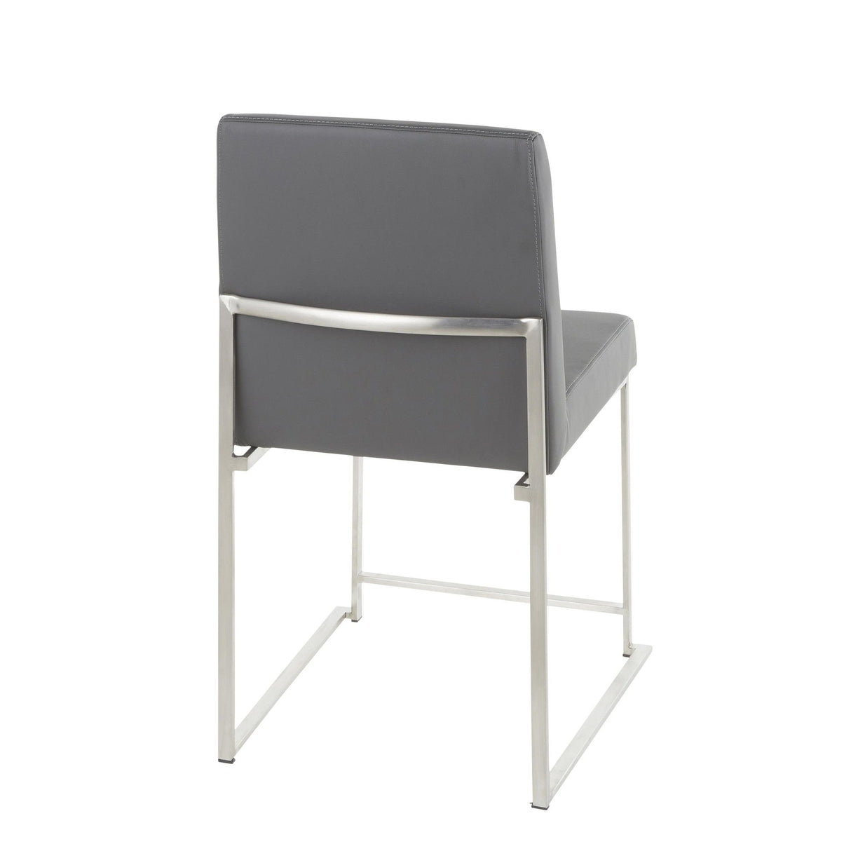 Fuji - High Back Dining Chair - Stainless Steel (Set of 2)