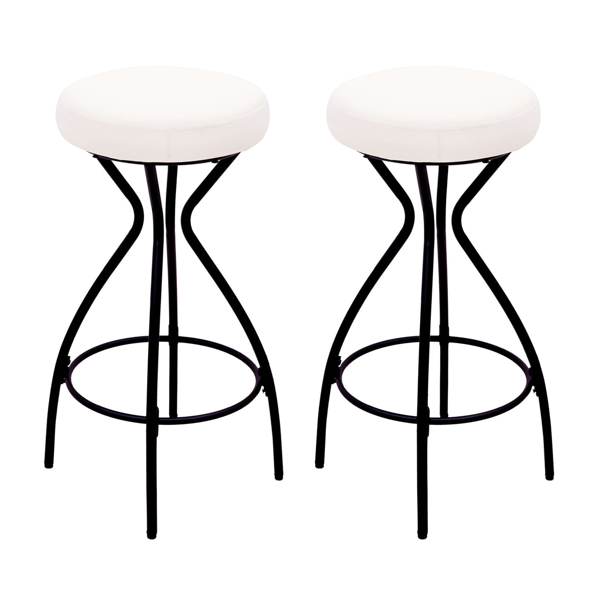 Modern Backless Bar Stools For Kitchen Island (Set of 2)