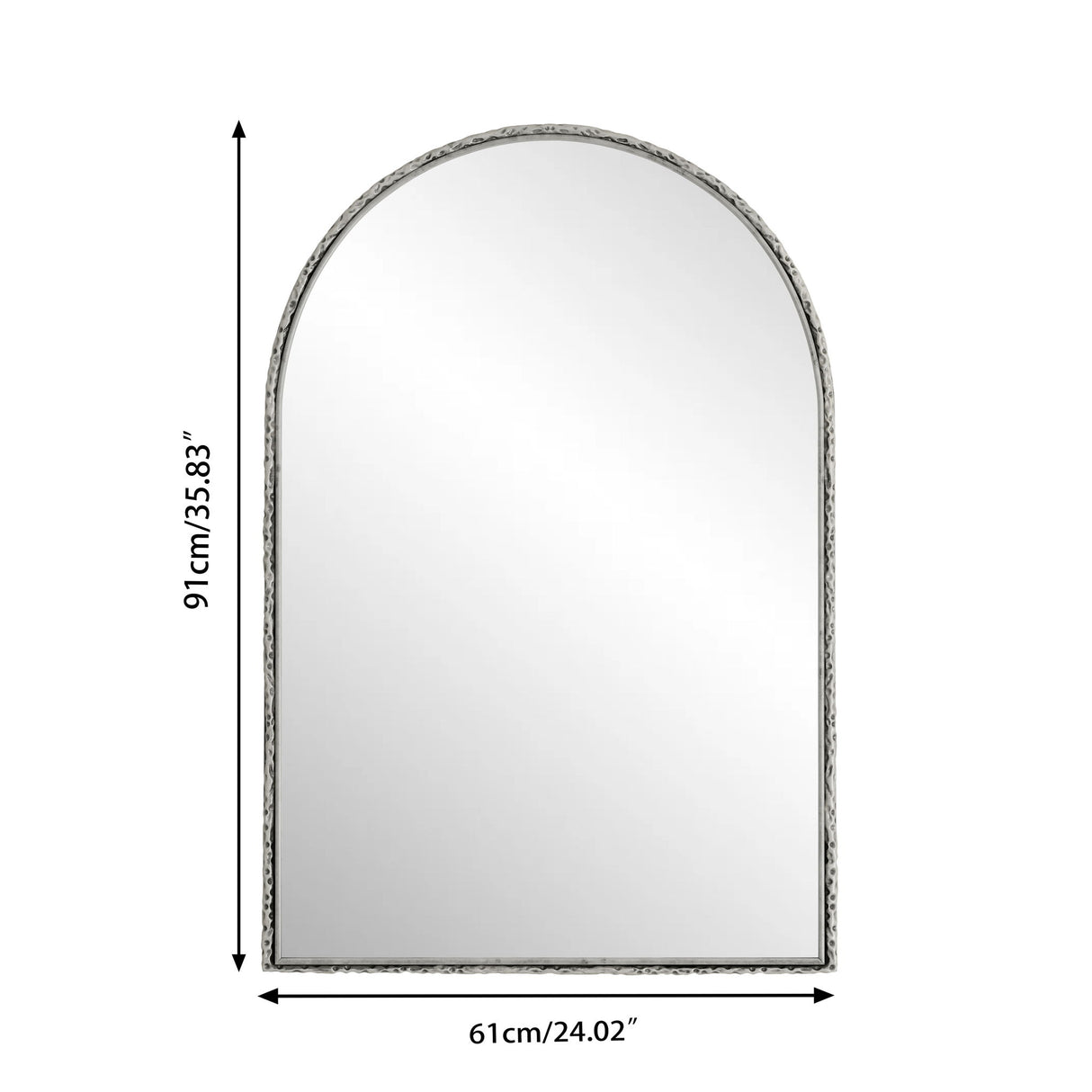 Arched Mirror With Shatterproof Glass