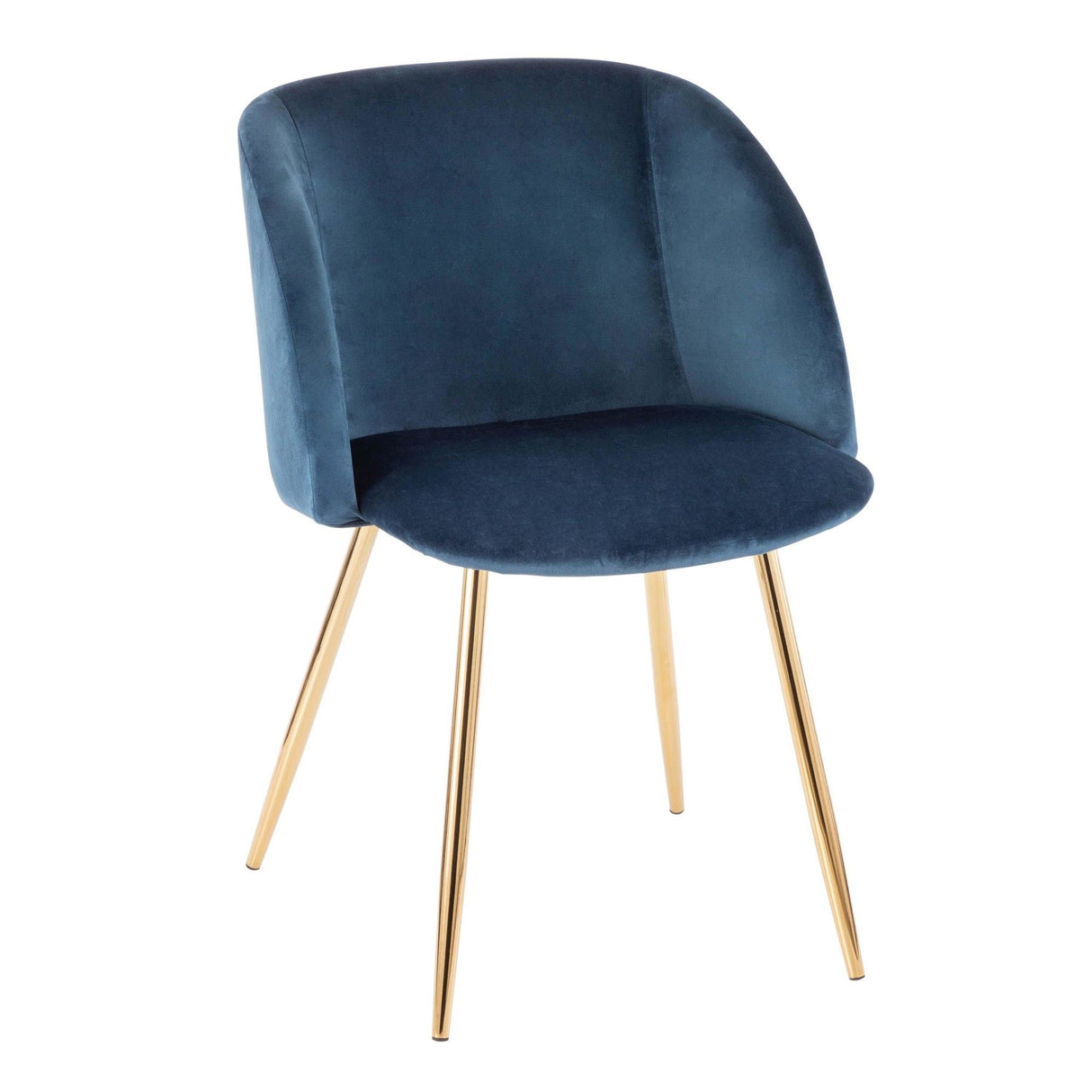 Luna - Contemporary Chair (Set of 2) - Gold Metal
