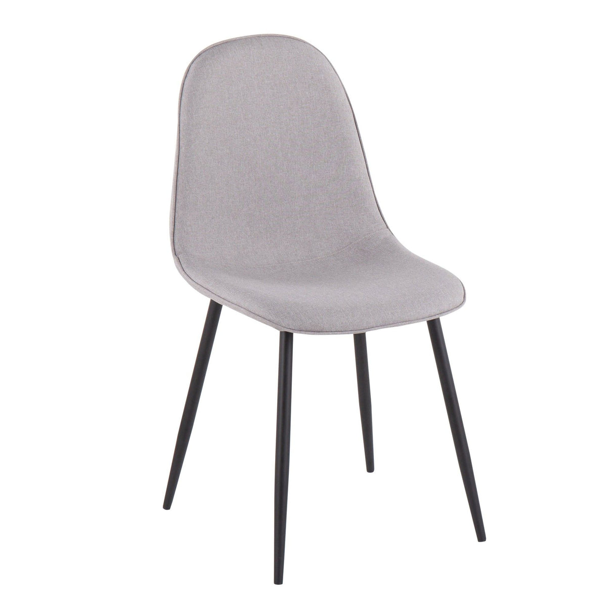 Pebble - Contemporary Chair (Set of 2) - Black Steel
