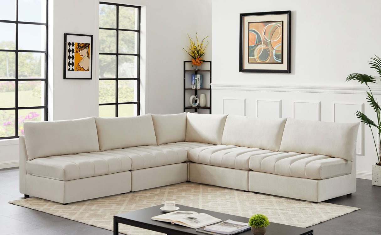 Jacob - Modular Corner Armless Sectional 5 Piece