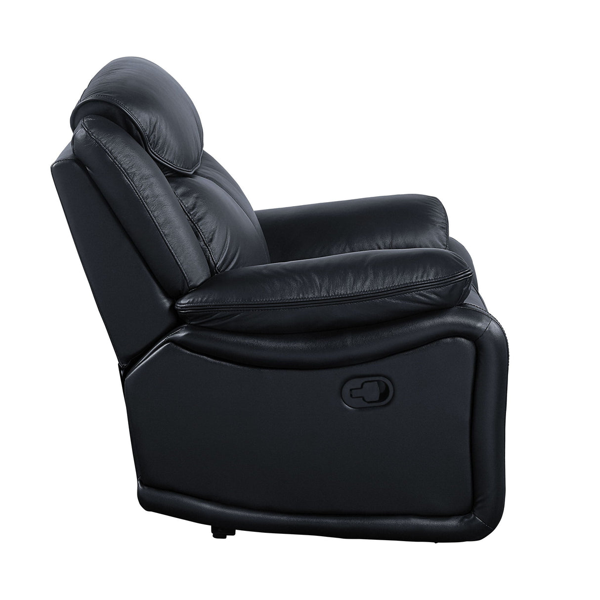 Ralorel - Motion Loveseat - Black Top Grain Leather