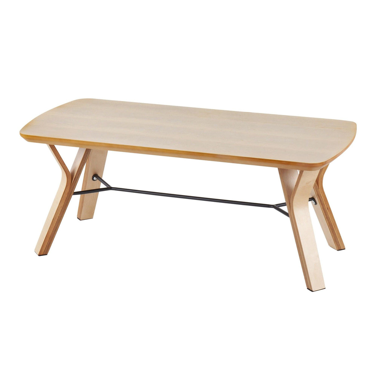 Folia - Mid-Century Modern Coffee Table - Natural Wood