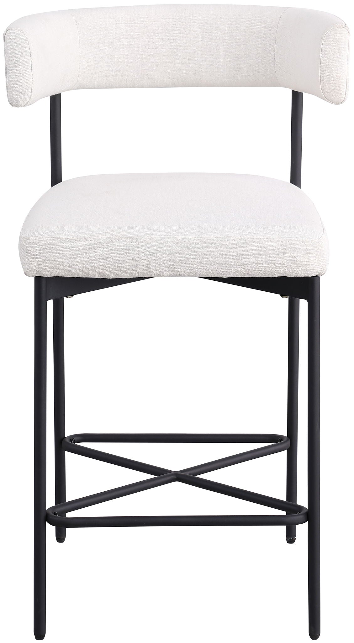 Rivage - Durable Stool With Black Frame (Set of 2)