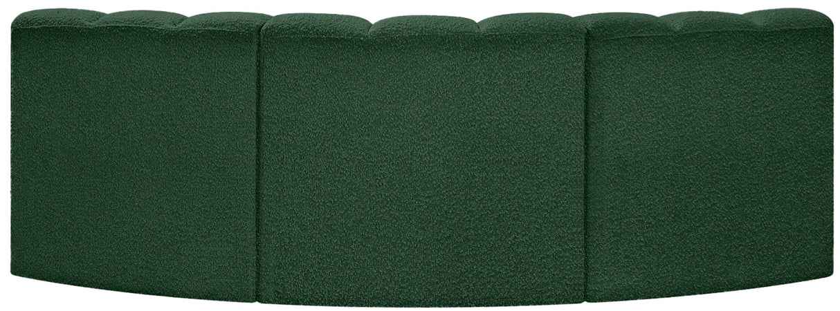 Arc - Boucle Fabric 3 Piece Modular Corner Sofa