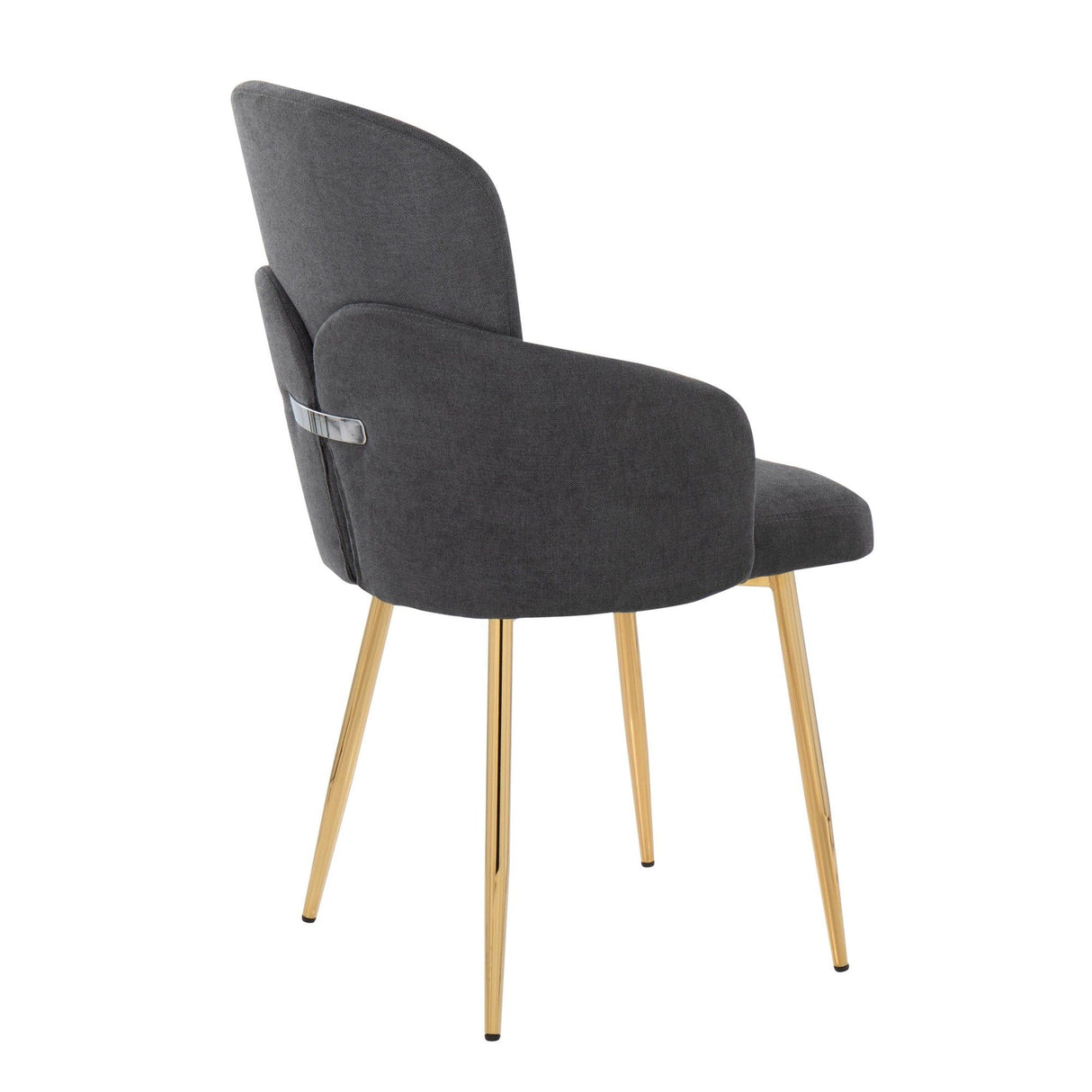 Dahlia - Contemporary Dining Chair (Set of 2) - Gold Metal Frame