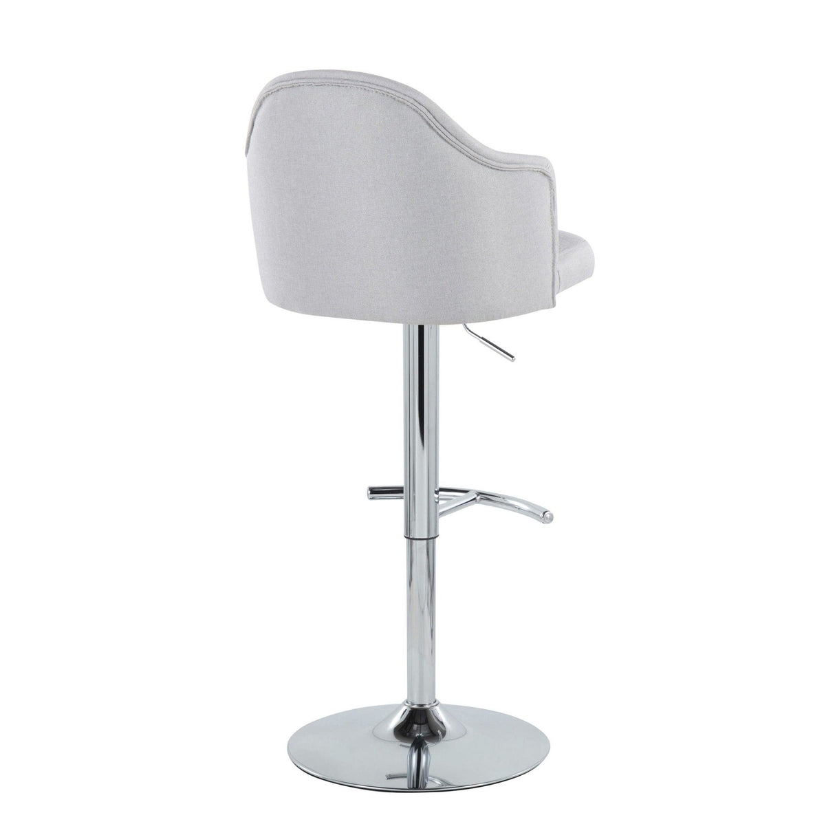 Ahoy - Adjustable Barstool With Chrome Metal Base (Set of 2)
