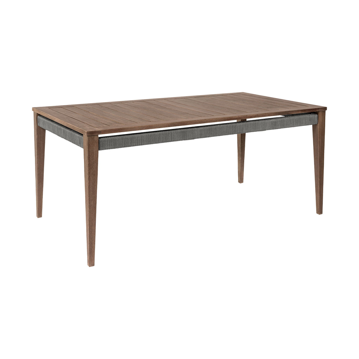 Orbit - Outdoor Patio Dining Table - Weathered Eucalyptus