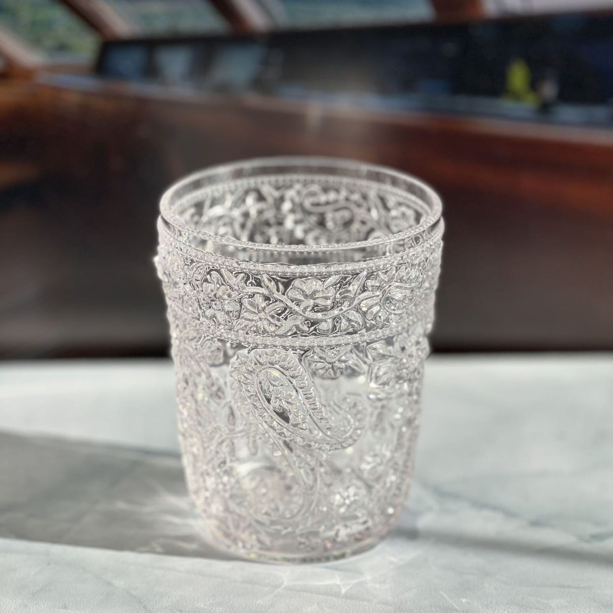 Paisley Acrylic Glasses Drinking (Set of 4)