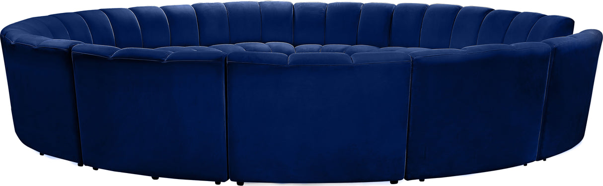Infinity - 12 Piece Velvet Modular Sectional