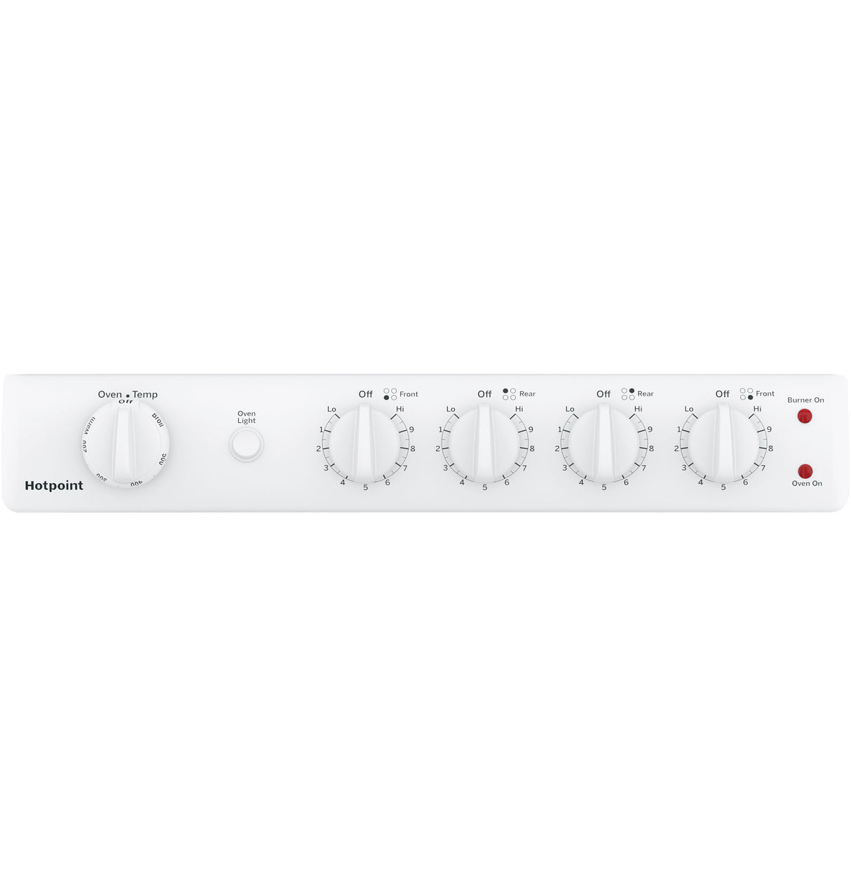 Hotpoint(R) 24" Free-Standing Front-Control Electric Range - (RAS300DMWW)