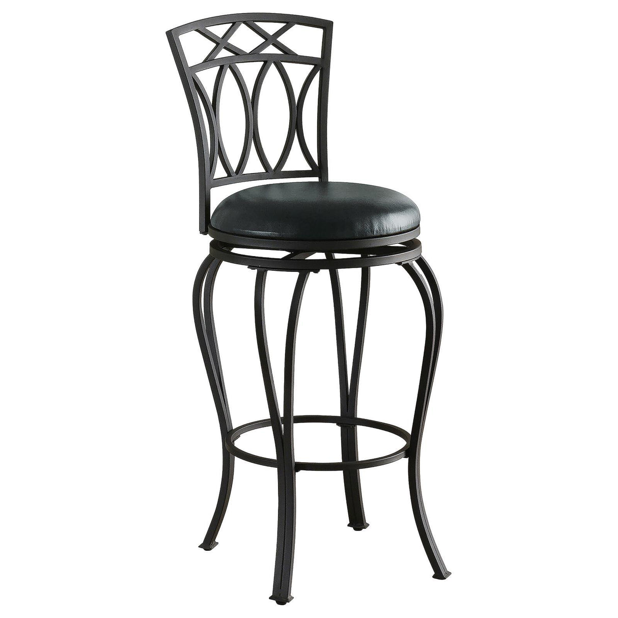 Swivel Stool With Upholstered Seat