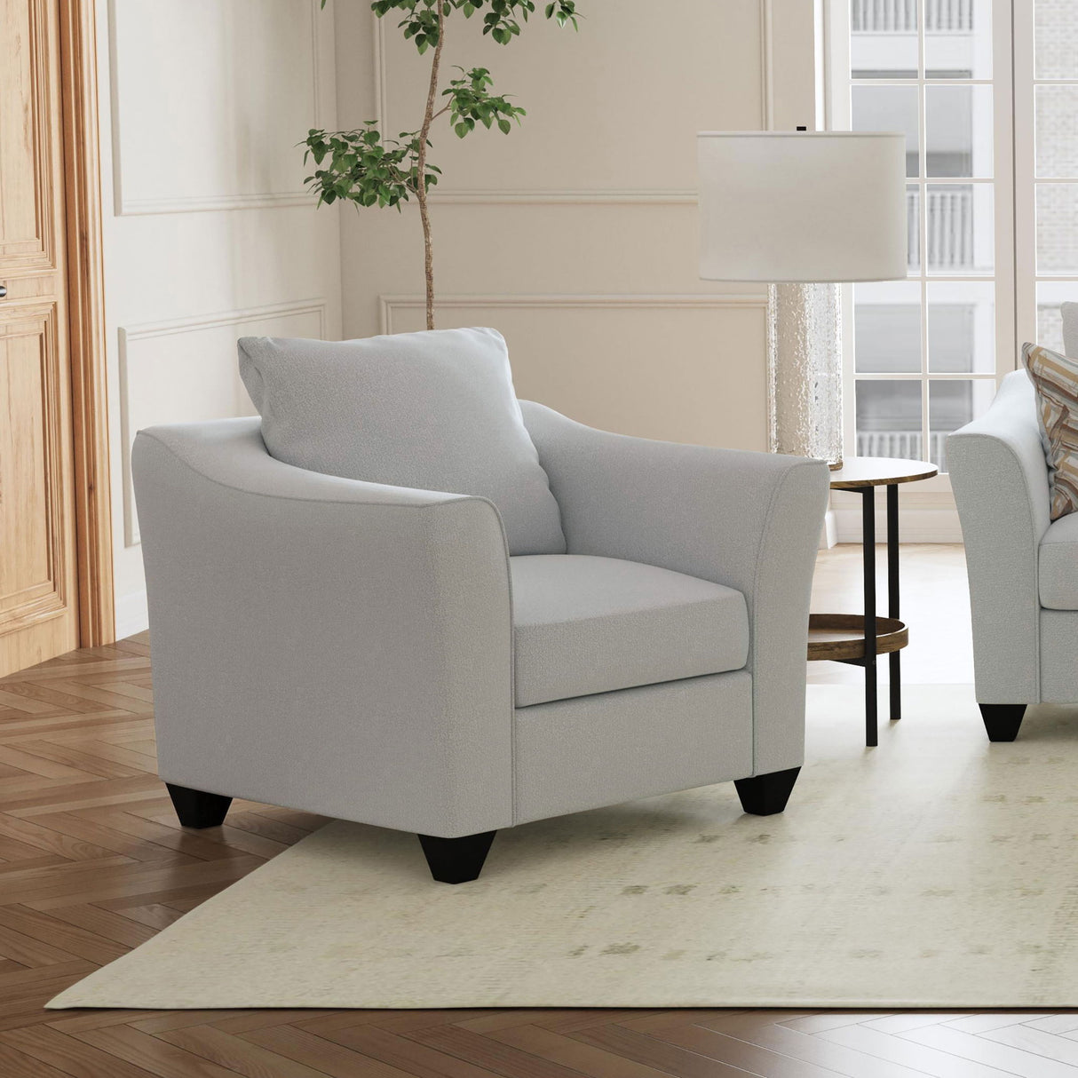 Alcazar - Arm Accent Chair - Gray