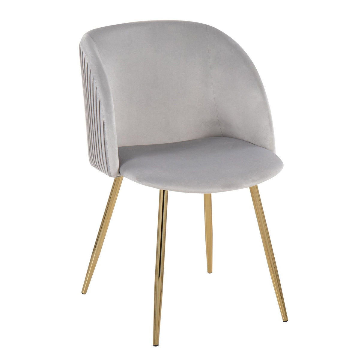 Luna - Pleated Contemporary Chair (Set of 2)