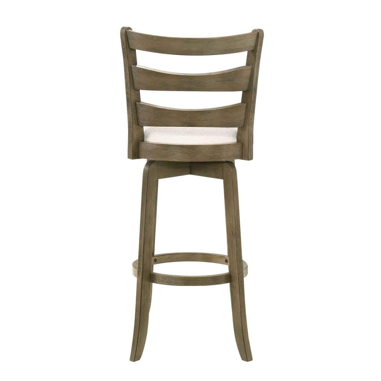 Melindra - Modern Farmhouse Swivel Wood Bar Height Kitchen Bar Stool