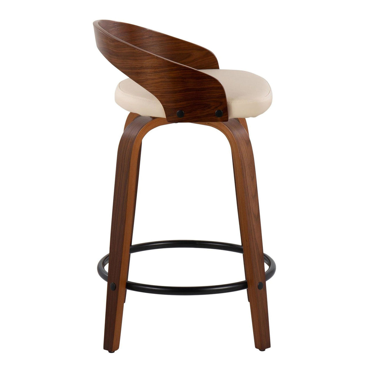 Grotto - 24" Fixed-Height Counter Stool (Set of 2) - Dark Brown