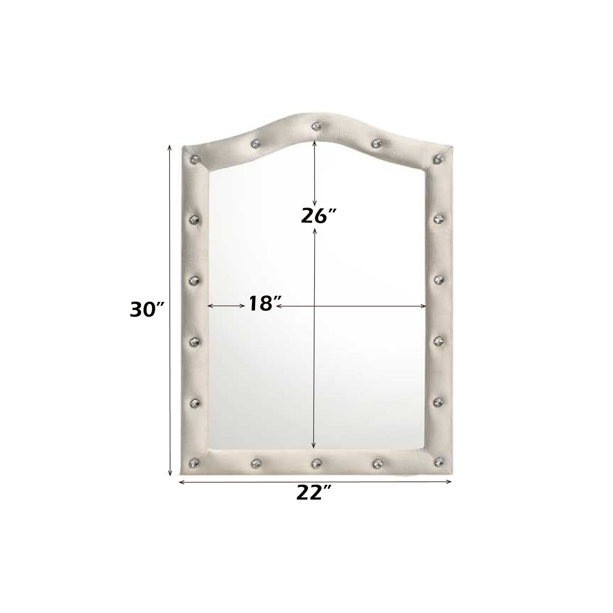 Reggie - Mirror - Beige