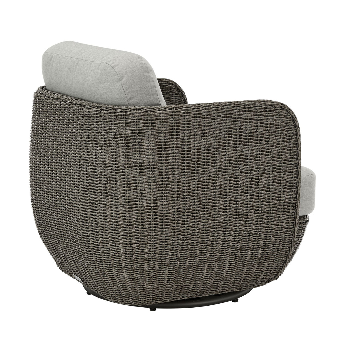 Amira - 3-Piece Outdoor Swivel Lounge Chair Conversation Set - Light Gray / Deep Bronze