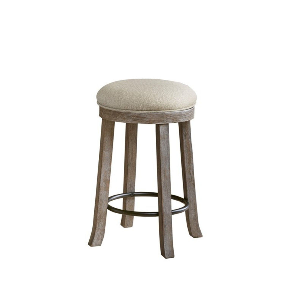Swivel Counter Stool - Cream / Reclaimed Gray